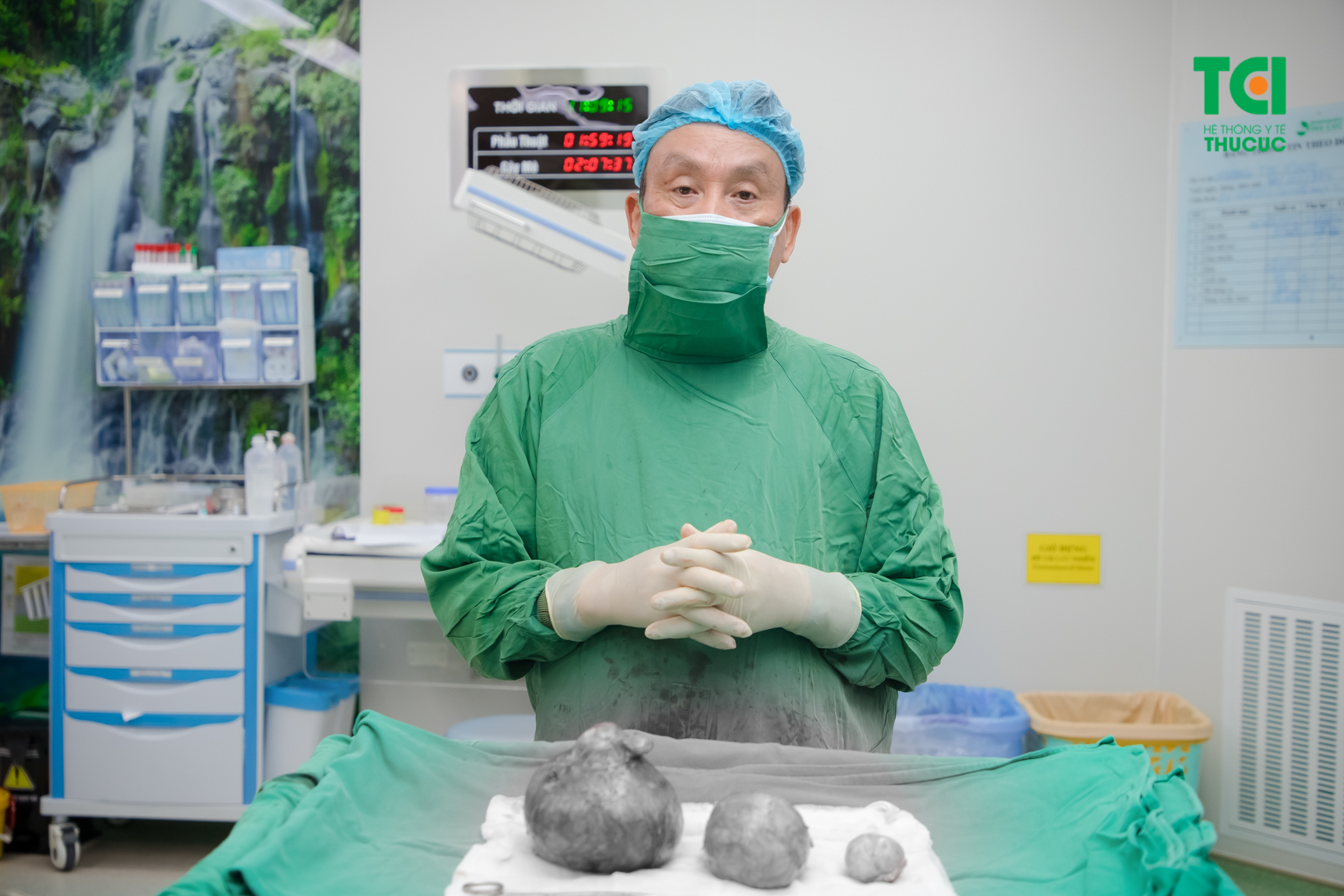 Một ca phẫu thuật bóc tách đa nhân xơ tử cung tại Bệnh viện ĐKQT Thu Cúc TCI